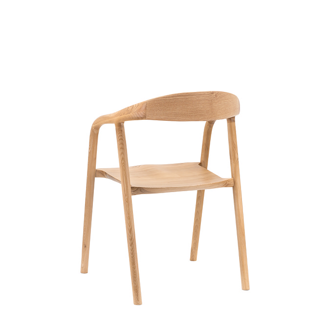 paris oak wooden dining chair image
