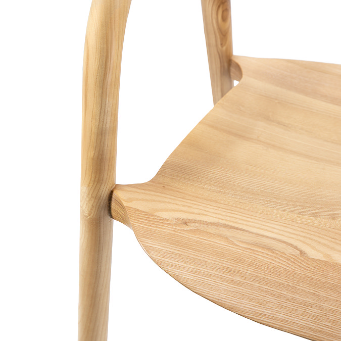 paris oak wooden dining chair image