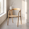 Oak Dining chair in minimal living room setting