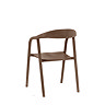 paris walnut dining chairs wooden image