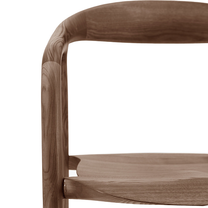 paris walnut dining chairs wooden image