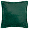 Pascoe Faux Fur Cushion Emerald Cut Out Front View