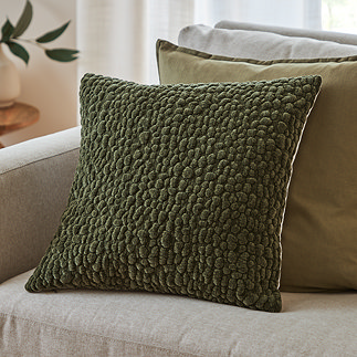 Pebble cushion 45x45cm in lichen