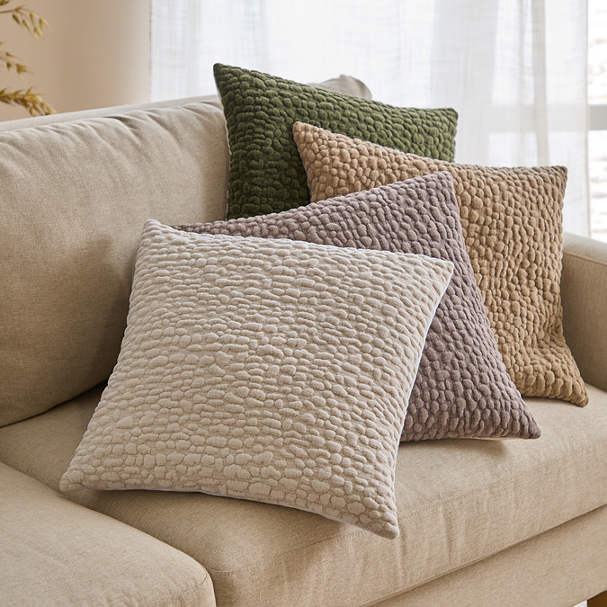 Pebble cushion 45x45cm in natural