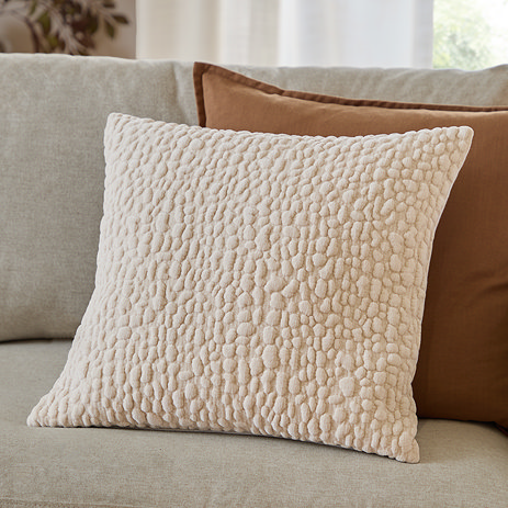 Pebble cushion 45x45cm in natural