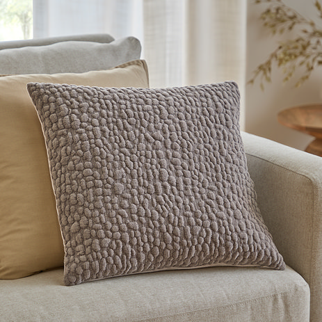 Pebble cushion 45x45cm in slate