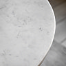 close up on marble material of dining tabletop