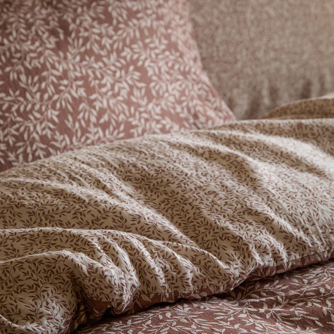 Perrie Leaf Duvet Cover Set Cinnamon