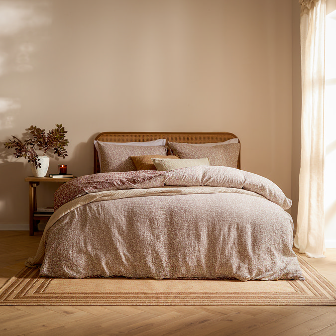 Perrie Leaf Duvet Cover Set Cinnamon
