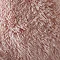 Cuddly shaggy faux fur chair cushion in blush close up image 2