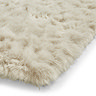 Polar plush rug in beige close up image 6