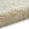 Polar plush rug in beige close up image 8
