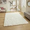 Polar plush ivory rug on floor image 1