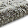 Polar plush light grey rug close up image 9