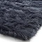 Polar plush navy rug close up image