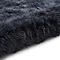 Polar plush navy rug close up image