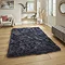 Polar plush navy rug on floor image 1