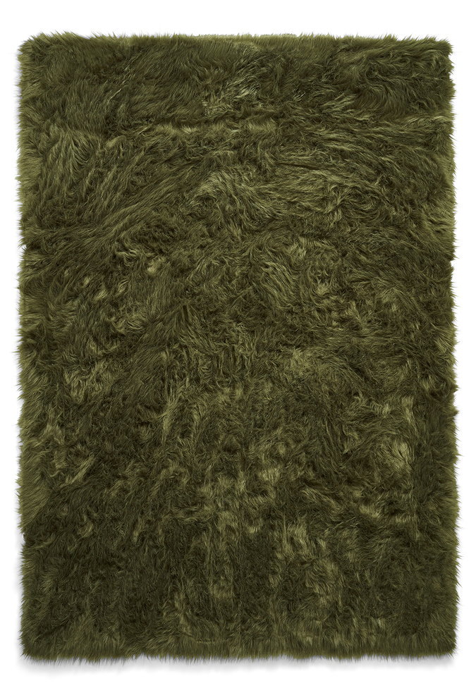 Polar plush green rug product image 3
