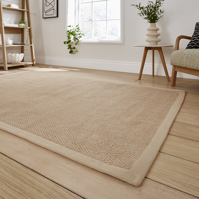 Portland Jute Border Beige rug image 2
