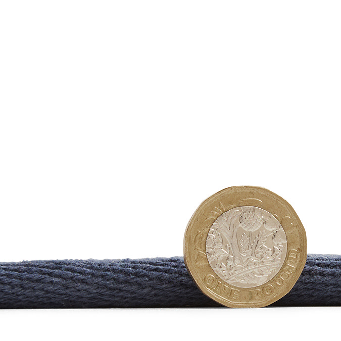 Portland jute rug navy close up image 8