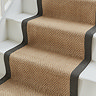 Portland Jute Border Charcoal Stair Runner image 2