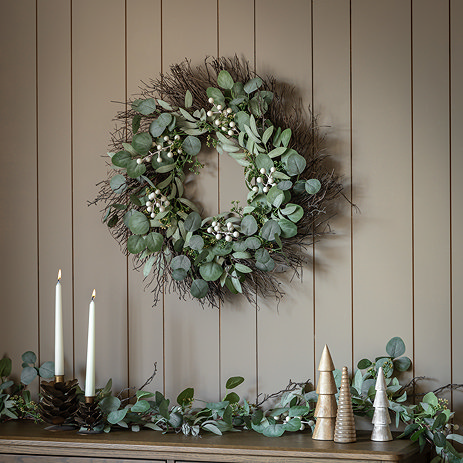 Posie leaf wreath