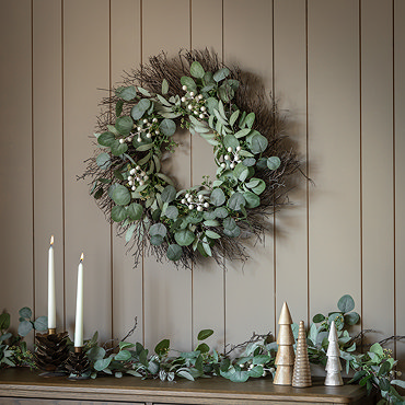 Posie leaf wreath 