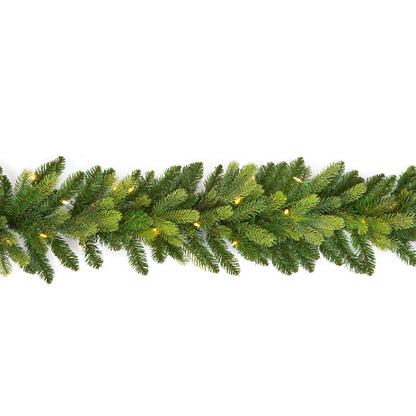 Pre lit birch christmas garland
