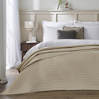 Quilted Lines  Bedspread - Natural main image