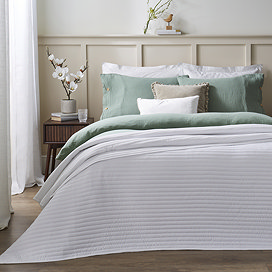 Quilted Lines  Bedspread - White main image