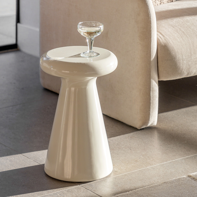 Quinn side table cream