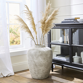 Rafina Large Ceramic Urn - Grey main image