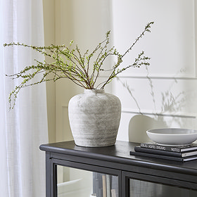 Rafina Medium Ceramic Urn - Grey main image