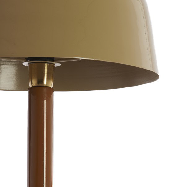 close up image of brown coloured lamp body