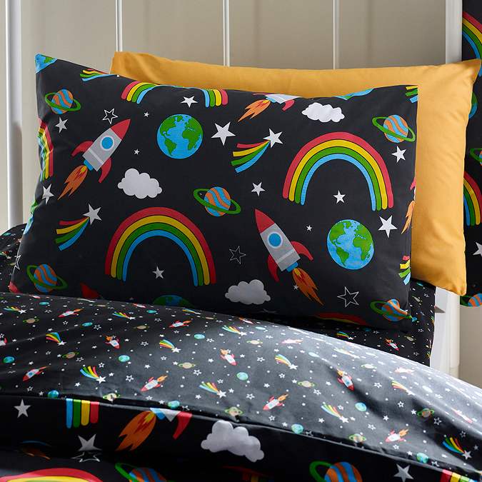 Rainbow rockets duvet cover set image 