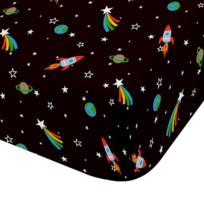 rainbow rockets fitted sheet