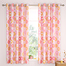 Retro daisy eyelet curtains image