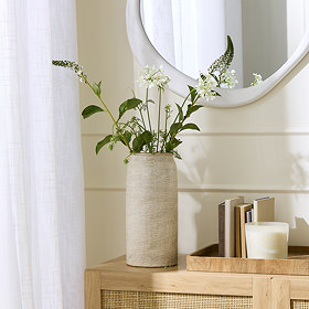 Rhodes Medium Stoneware Milk Vase - Natural main image