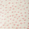close up image of cream and pink super soft spotted rug