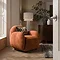 Roma Chenille Accent Chair - Rust main image