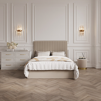 Rosa tall beige bed
