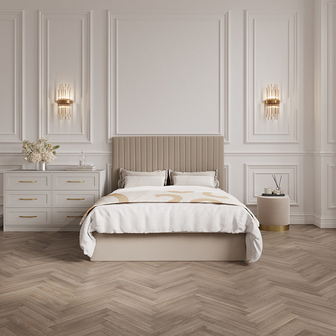 Rosa tall beige bed