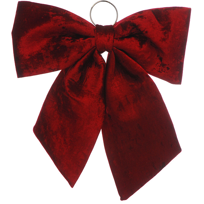 burgundy velvet bow