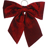 burgundy velvet bow