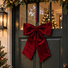 Rose small velvet bow