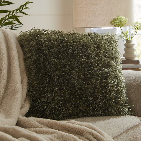 Rowan Cushion Khaki Sofa Shot