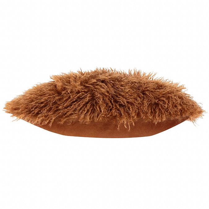 Rowan ginger feather cushion image