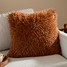 Rowan ginger feather cushion image