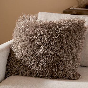 Rowan Mocha Feather Cushion image