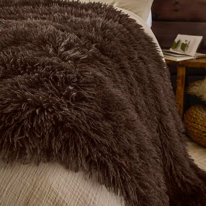 rowan chocolate throw image